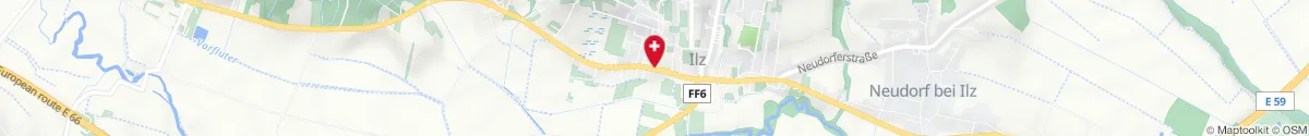Kartendarstellung des Standorts für Jacobus-Apotheke in 8262 Ilz